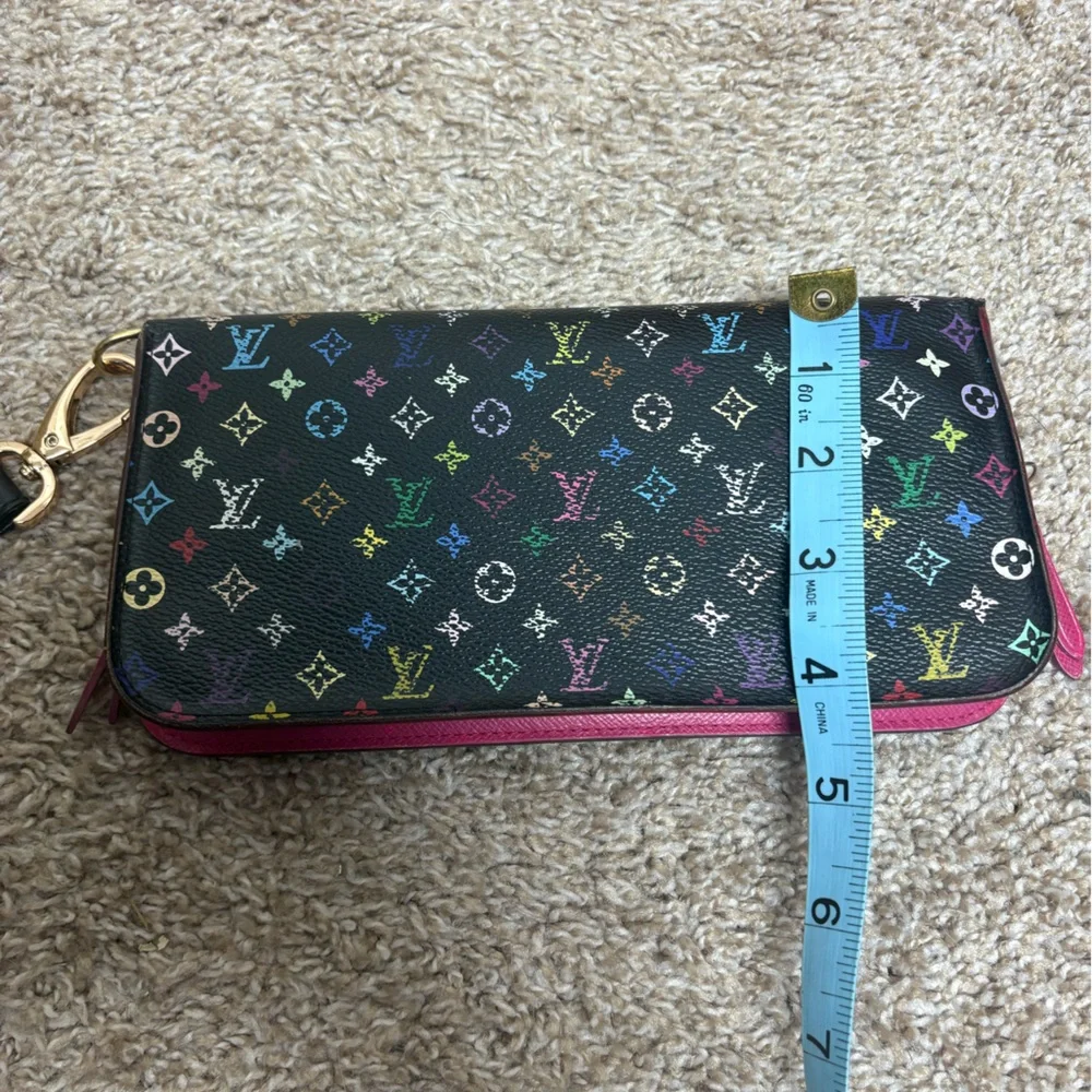 Louis Vuitton LV Murakami Insolite black pink long zip wallet wristlet authentic - Picture 9 of 17